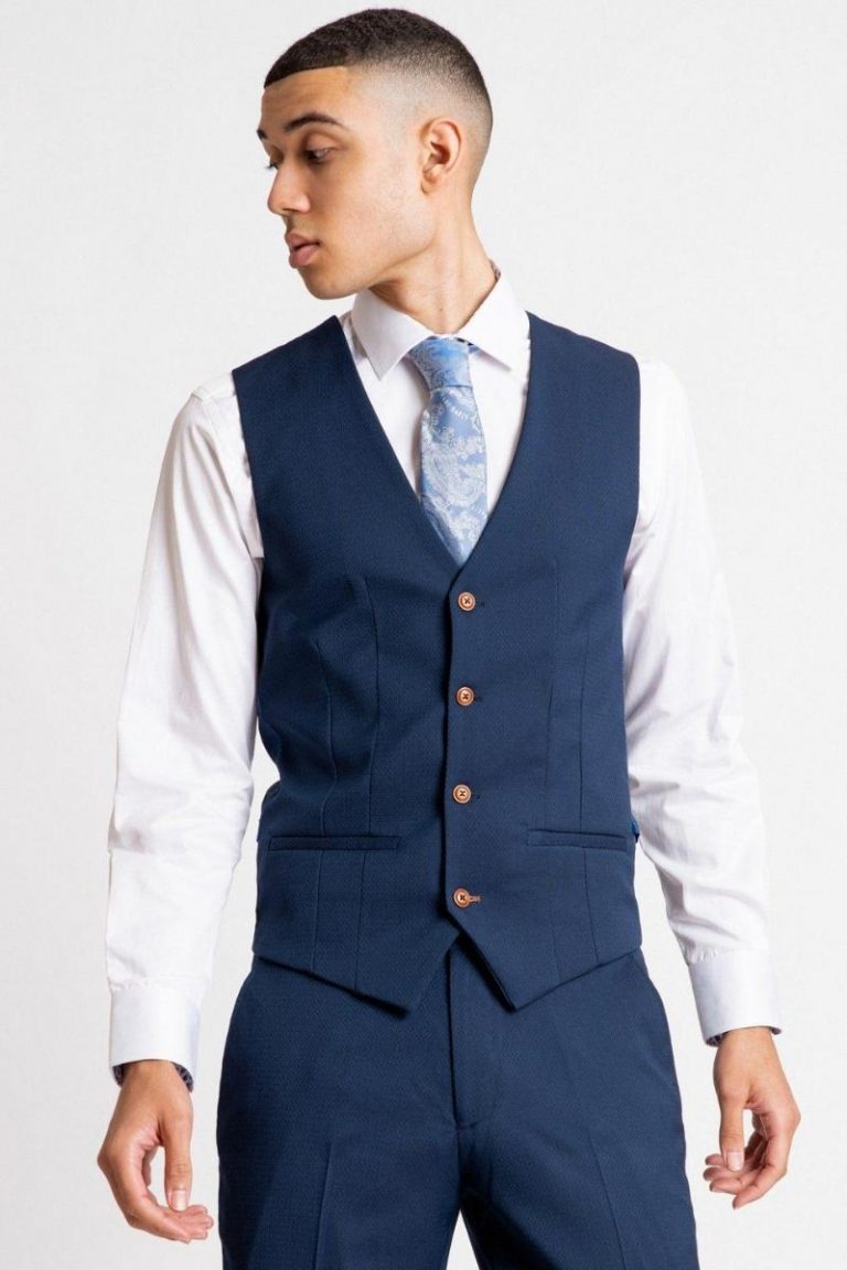 Marc Darcy Max Royal Blue Waistcoat_ Max Suit