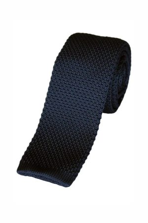 LA Smith Navy Knit Tie