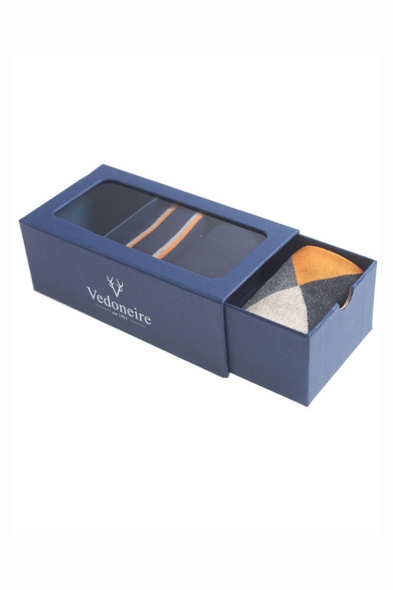 Vedoneire Men's 3 Pack Gift Box Socks