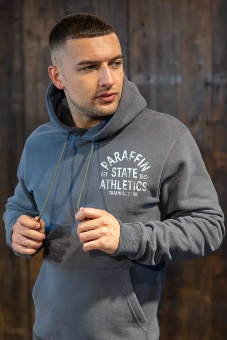 Paraffin Athletics Varsity Hoodie Grey