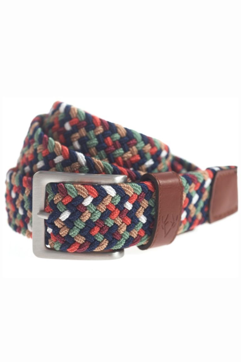 Vedoneire Mens Stretch Braided Belt | Brights