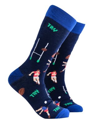 Soctopus Mens Socks Rugby Good Try!