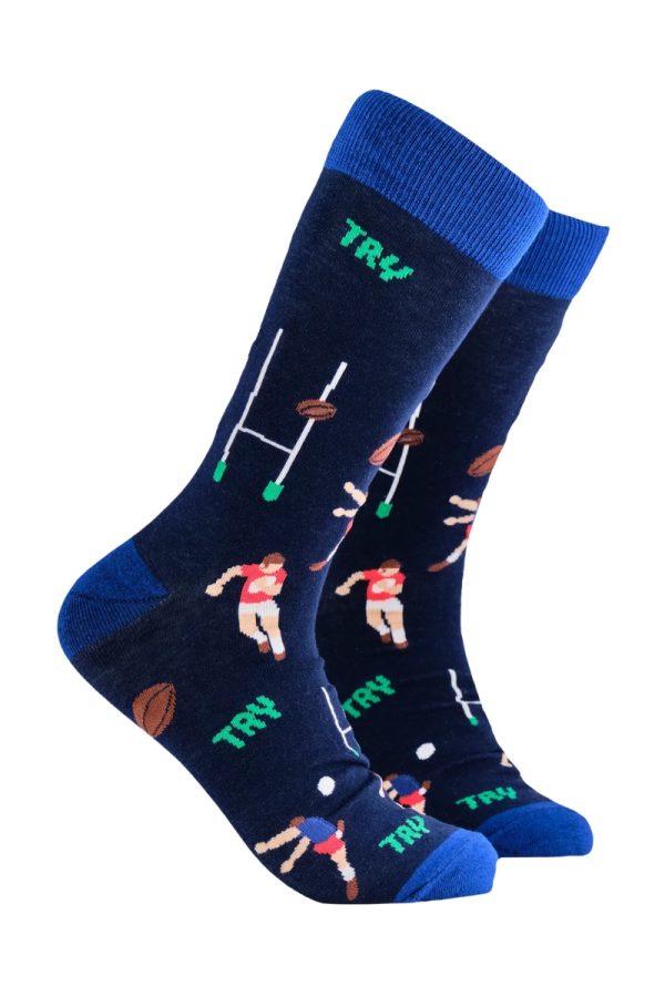 Soctopus Mens Socks Rugby Good Try!