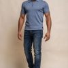 Cavani Dino Short Sleeve Knit Polo and Jeans