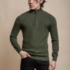 Cavani Kyle Half Zip Knit | Olive