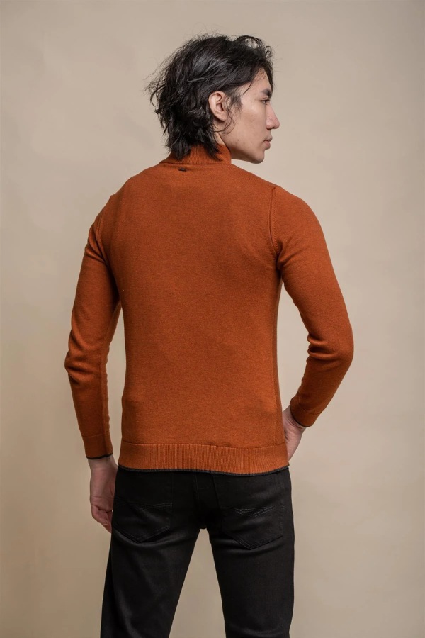 Cavani Kyle Half Zip Knit | Rustic