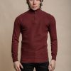 Cavani Kyle Half Zip Knit | Wine